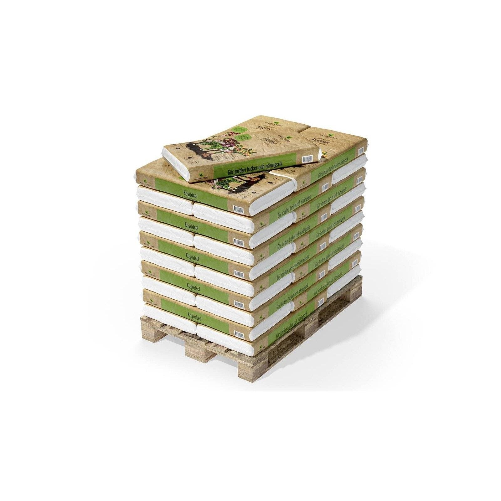 Köp Hasselfors kogödsel KRAV, 40 liter, 51st, Helpall - Fraktfritt Hasselfors Garden Gödsel